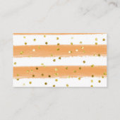 秋のウッドランド女の子の赤ちゃんシャワーおむつラッフル エンクロージャーカード (裏面)