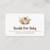 秋のウッドランド妖精の本ベビーインサート エンクロージャーカード (正面)