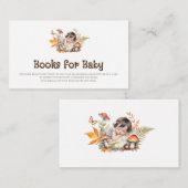 秋のウッドランド妖精の本ベビーインサート エンクロージャーカード (正面/裏面)