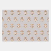 秋のウッドランド妖精の赤ちゃんシャワー ラッピングペーパーシート (正面2)