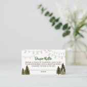 秋のウッドランド素朴おむつラッフルエンクロージャカー エンクロージャーカード (スタンド正面)