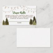 秋のウッドランド素朴おむつラッフルエンクロージャカー エンクロージャーカード (正面/裏面)