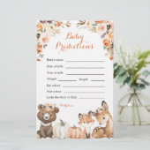 秋のウッドランドOHベビーシャワーベビー予測 (スタンド正面)