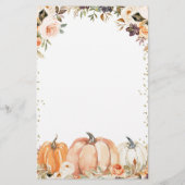 秋のウッドランドOh赤ちゃんシャワーベビー願い (裏面)