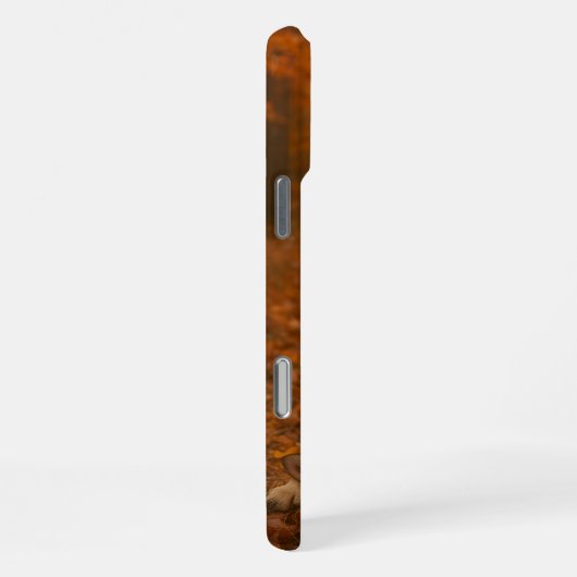 秋のウルフよくはしゃぐファミリーパップスの秋林 iPhoneケース (右側面)