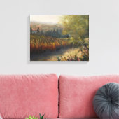 秋のウンブリアオリジナルのアートワーク キャンバスプリント (インサイチュ (リビング))