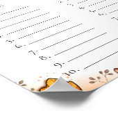 秋のエスプレッソラブイニングブライダルシャワーゲーム ポスター (角)