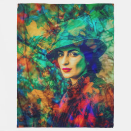 秋のエニグマ フリースブランケット