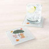 秋のエネルギーのみ ガラスコースター (アングル)