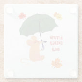 秋のエネルギーのみ ガラスコースター (裏面)