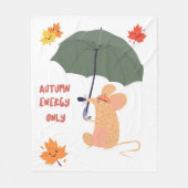 秋のエネルギーのみ フリースブランケット (正面)