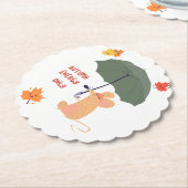 秋のエネルギーのみ ペーパーコースター (アングル)