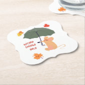 秋のエネルギーのみ ペーパーコースター (アングル)