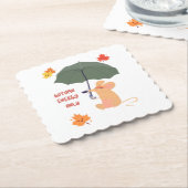 秋のエネルギーのみ ペーパーコースター (アングル)