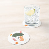 秋のエネルギーのみ ラウンドペーパーコースター (インサイチュ)