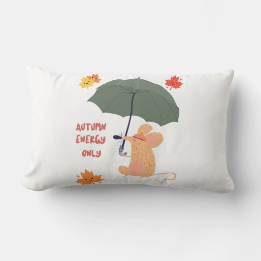 秋のエネルギーのみ ランバークッション (正面)