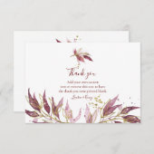 秋のエレガンスサンキューカード サンキューカード (正面/裏面)