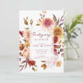 秋のエレガンスフローラ感謝祭招待状 招待状 (スタンド正面)