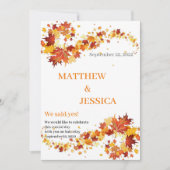 秋のエレガンス保存日 招待状 (正面)