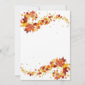 秋のエレガンス保存日 招待状 (裏面)