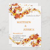 秋のエレガンス保存日 招待状 (正面/裏面)