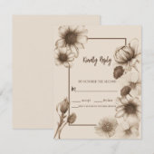 秋のエレガンス結婚ズ 出欠カード (正面/裏面)