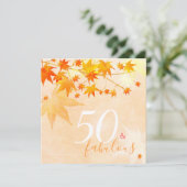 秋のエレガンス50thバースデーパーティー 招待状 (スタンド正面)