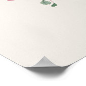 秋のエレガンス ウェディング ウェルカムサイン ポスター (角)