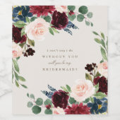 秋のエレガンス ブライズメイド 提案ラベル ワインラベル (シングルラベル)