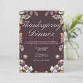 秋のエレガントどんぐり感謝祭ディナー 招待状 (スタンド正面)