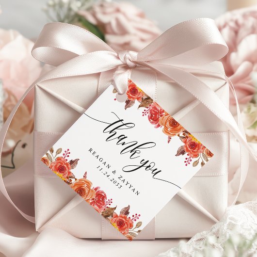 秋のエレガントフローラあり結婚 フェイバータグ