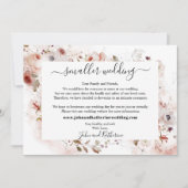 秋のエレガントフローラは小さ結婚い仮想 案内状 (正面)