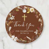 秋のエレガントフローラリース秋バプテスマ フェイバータグ (裏面)