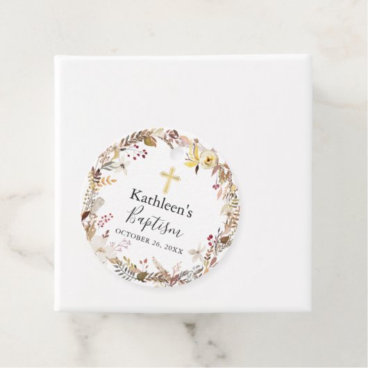 秋のエレガントフローラリース秋バプテスマ フェイバータグ (インサイチュ)