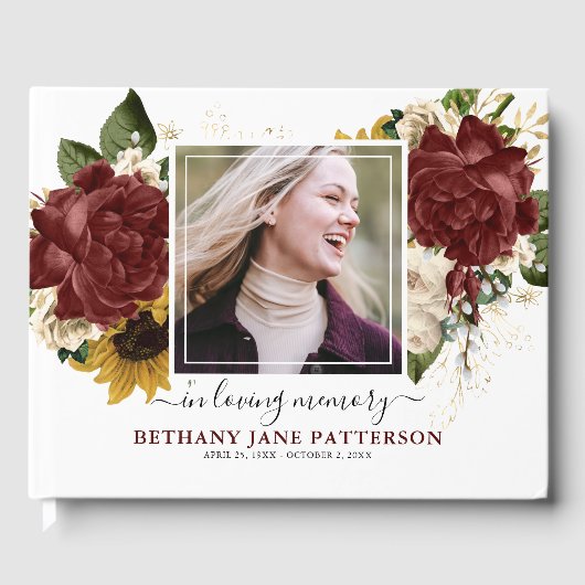 秋のエレガントフローラ写真記念記念 ゲストブック (正面)