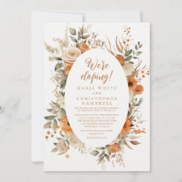 秋のエレガントフローラ枠体落とし披露宴 招待状