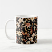 秋のエレガントフローラ水のカラーマグ コーヒーマグカップ (左)
