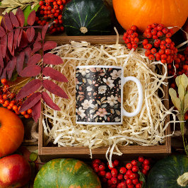 秋のエレガントフローラ水のカラーマグ コーヒーマグカップ