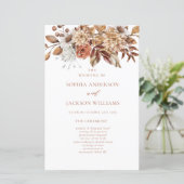 秋のエレガントフローラ結婚式 プログラム (スタンド正面)