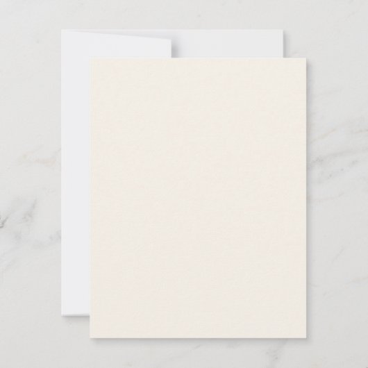 秋のエレガントフローラ結婚式RSVP返信カード 招待状 (裏面)