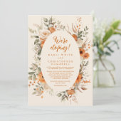 秋のエレガントフローラ赤面落成披露宴 招待状 (スタンド正面)