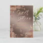 秋のエレガントモダンバラsweet sixteen 招待状 (スタンド正面)