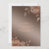 秋のエレガントモダンバラsweet sixteen 招待状 (裏面)