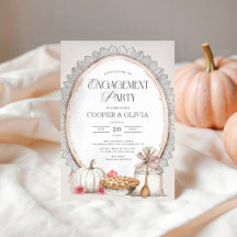 秋のエレガントヴィンテージ婚約パーティ