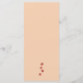 秋のエレガント地球トーンテラコッタ結婚ズ メニュー (裏面)