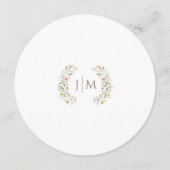 秋のエレガント山花秋の結婚式丸メニュー メニュー (裏面)