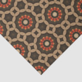 秋のエレガント幾何学的パターン抽象芸術フローラ 薄葉紙 (詳細)