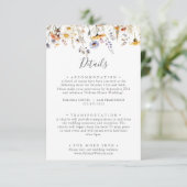 秋のエレガント日照野結婚花詳細 エンクロージャーカード (スタンド正面)