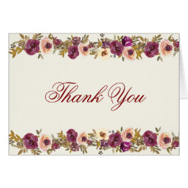 秋のエレガント水彩フローラお礼