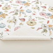 秋のエレガント水彩模様 シェルパブランケット (3/4)